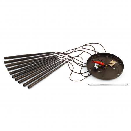Lampa wiszące tuby Piano X 35cm brązowa TK Lighting