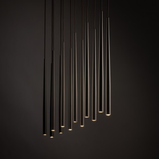 Lampa wiszące tuby Piano XII 120cm brązowa TK Lighting