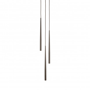 Lampa wiszące tuby Piano III 20cm brązowa TK Lighting