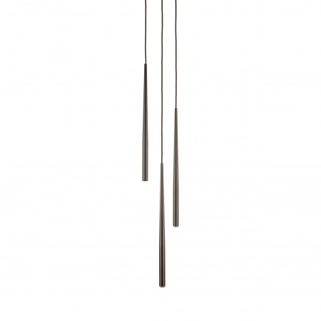 Lampa wiszące tuby Piano III 20cm brązowa TK Lighting