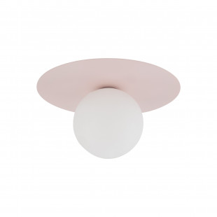 Plafon szklany kula Pixi 25cm biały / różowy Lighting