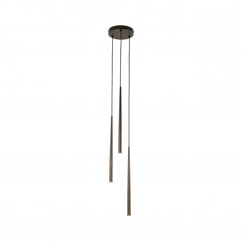 Lampa wiszące tuby Piano III 20cm brązowa TK Lighting