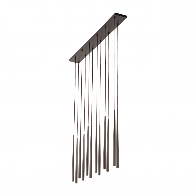 Lampa wiszące tuby Piano XII 120cm brązowa TK Lighting
