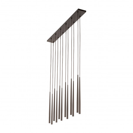 Lampa wiszące tuby Piano XII 120cm brązowa TK Lighting