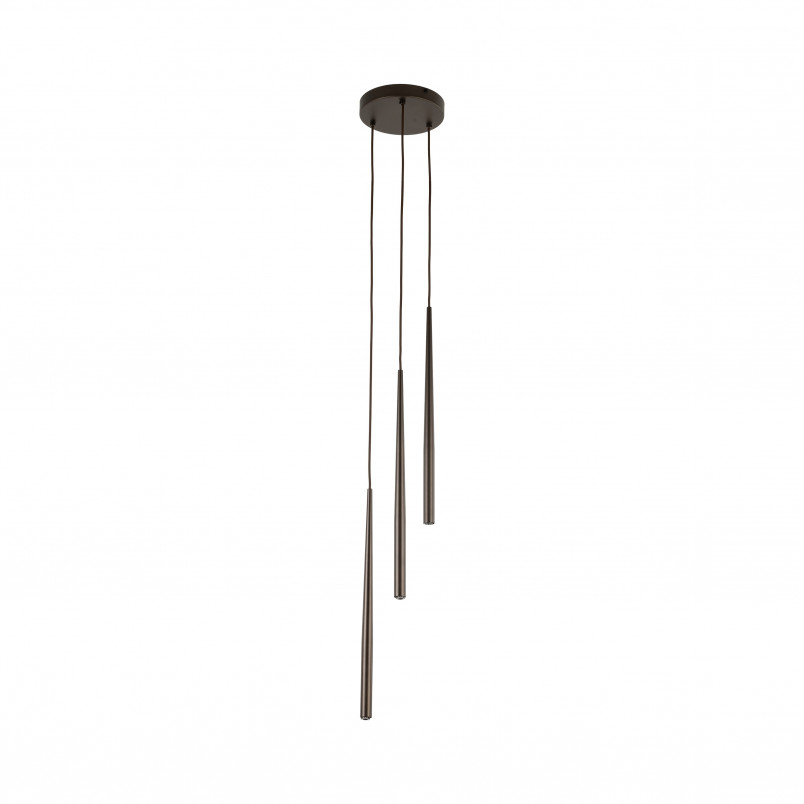 Lampa wiszące tuby Piano III 20cm brązowa TK Lighting