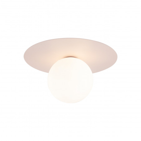Plafon szklany kula Pixi 25cm biały / różowy Lighting
