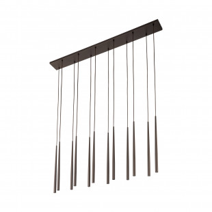 Lampa wiszące tuby Piano XII 120cm brązowa TK Lighting