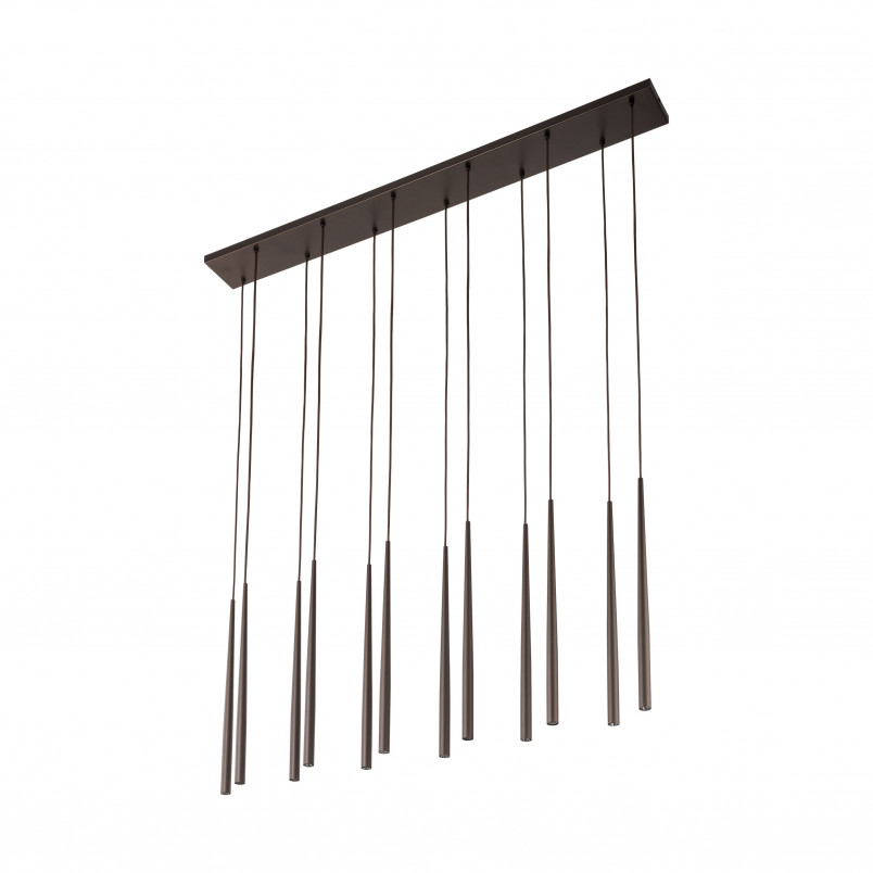 Lampa wiszące tuby Piano XII 120cm brązowa TK Lighting
