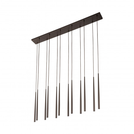 Lampa wiszące tuby Piano XII 120cm brązowa TK Lighting