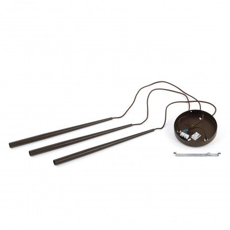 Lampa wiszące tuby Piano III 20cm brązowa TK Lighting