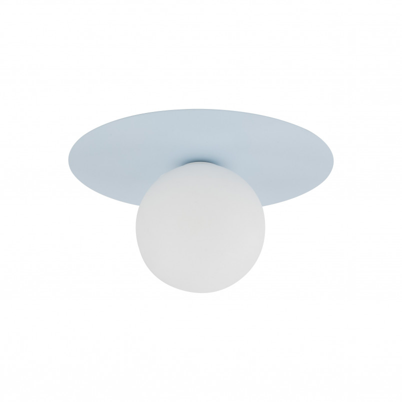 Plafon szklany kula Pixi 25cm biały / błękitny Lighting
