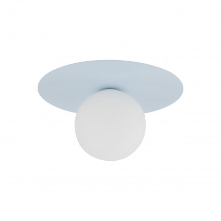 Plafon szklany kula Pixi 25cm biały / błękitny Lighting