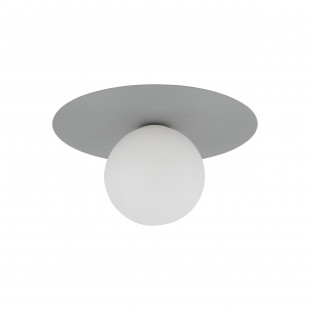 Plafon szklany kula Pixi 25cm biały / szary Lighting