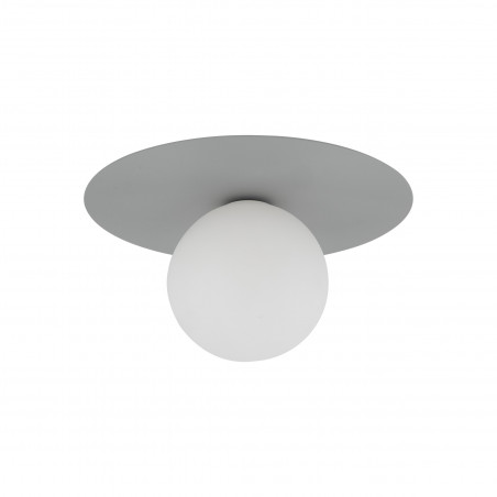 Plafon szklany kula Pixi 25cm biały / szary Lighting