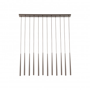 Lampa wiszące tuby Piano XII 120cm brązowa TK Lighting