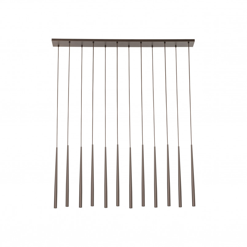 Lampa wiszące tuby Piano XII 120cm brązowa TK Lighting