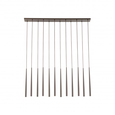 Lampa wiszące tuby Piano XII 120cm brązowa TK Lighting