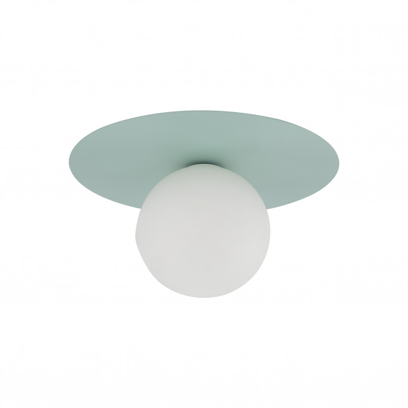 Plafon szklany kula Pixi 25cm biały / miętowy Lighting