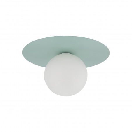 Plafon szklany kula Pixi 25cm biały / miętowy Lighting