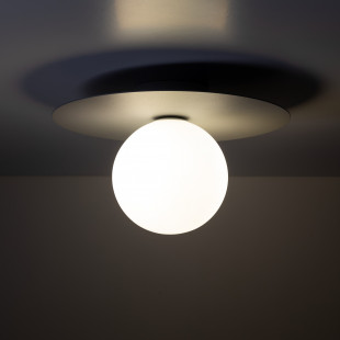 Plafon szklany kula Pixi 25cm biały / szary Lighting