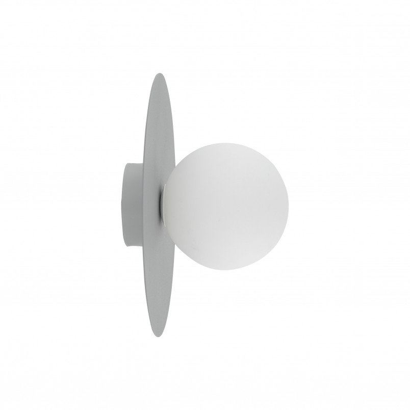 Plafon szklany kula Pixi 25cm biały / szary Lighting