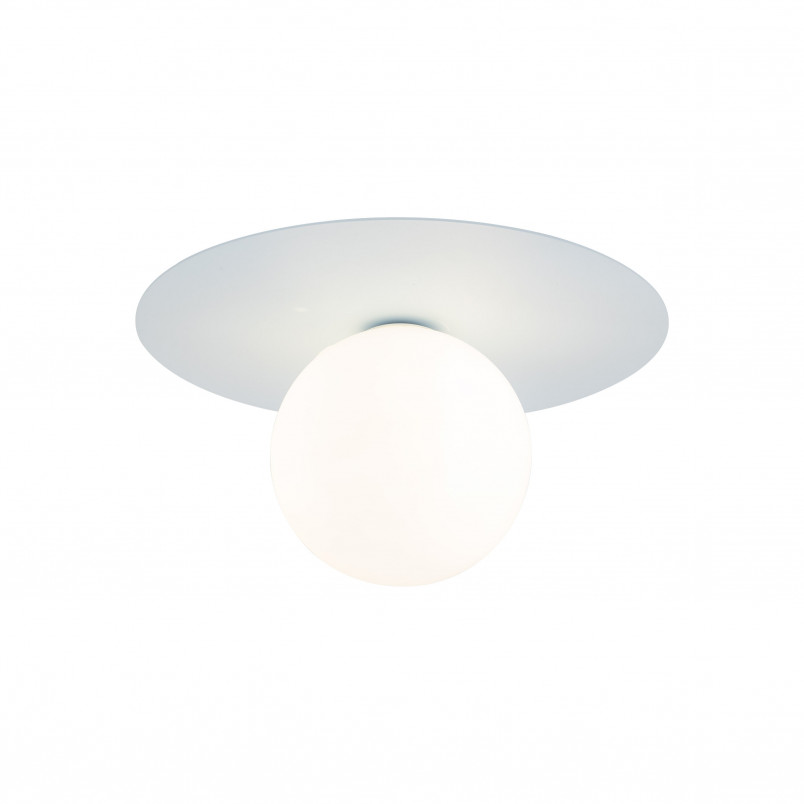 Plafon szklany kula Pixi 25cm biały / błękitny Lighting