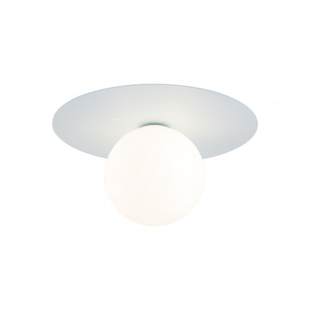 Plafon szklany kula Pixi 25cm biały / błękitny Lighting