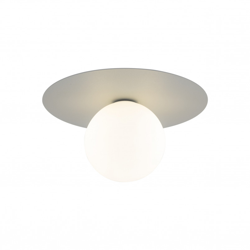 Plafon szklany kula Pixi 25cm biały / szary Lighting