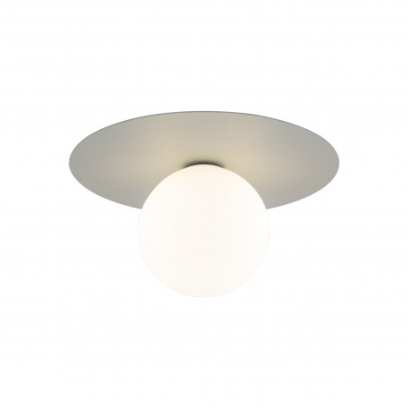 Plafon szklany kula Pixi 25cm biały / szary Lighting