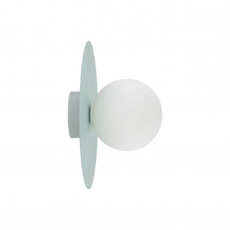 Plafon szklany kula Pixi 25cm biały / miętowy Lighting
