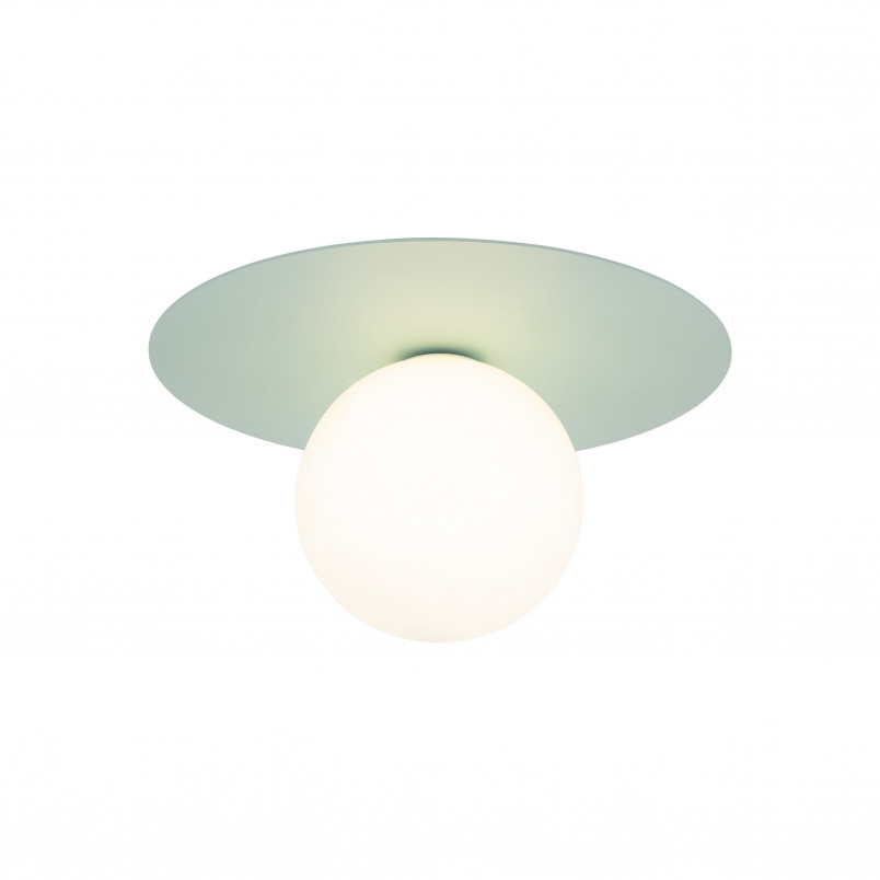 Plafon szklany kula Pixi 25cm biały / miętowy Lighting