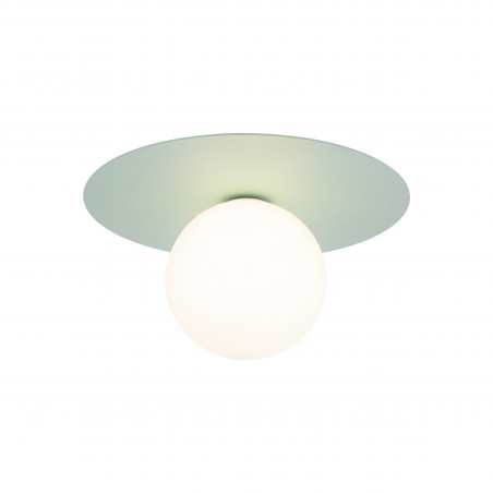 Plafon szklany kula Pixi 25cm biały / miętowy Lighting