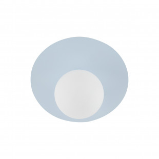 Plafon szklany kula Pixi 25cm biały / błękitny Lighting