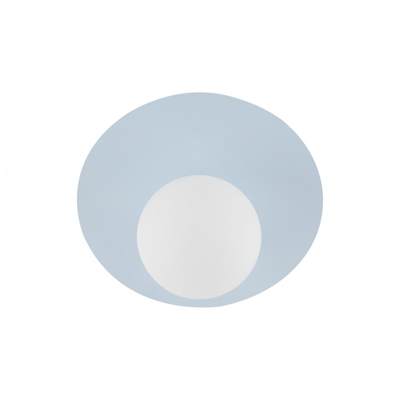 Plafon szklany kula Pixi 25cm biały / błękitny Lighting