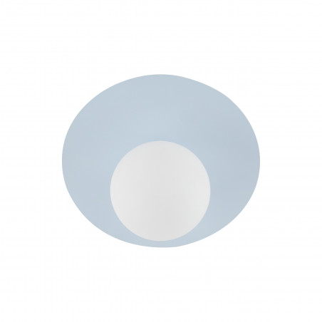 Plafon szklany kula Pixi 25cm biały / błękitny Lighting