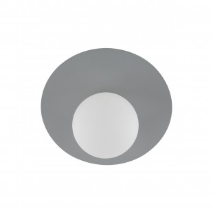 Plafon szklany kula Pixi 25cm biały / szary Lighting