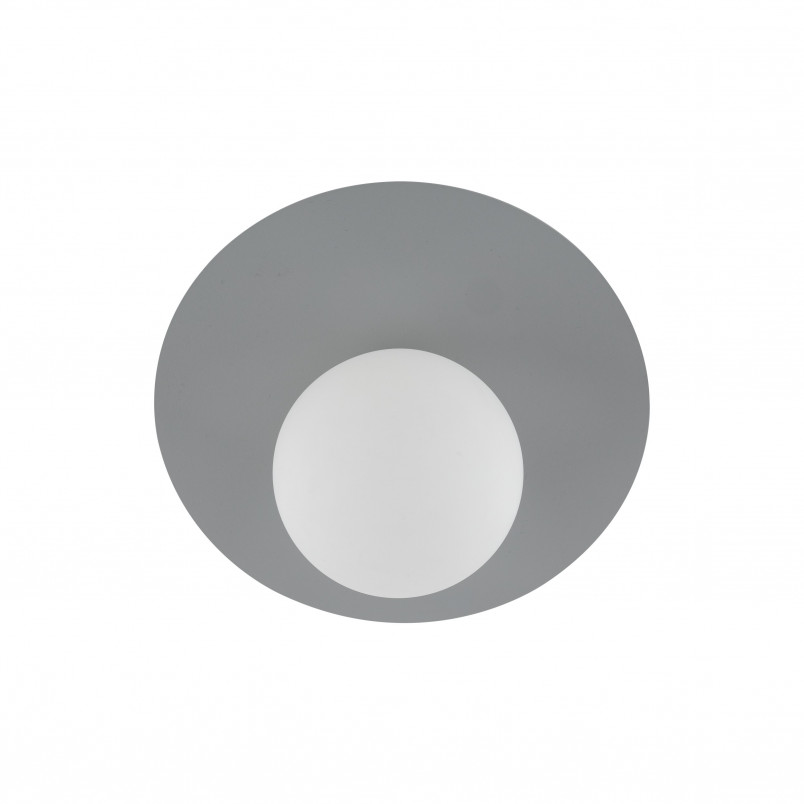 Plafon szklany kula Pixi 25cm biały / szary Lighting