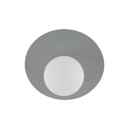Plafon szklany kula Pixi 25cm biały / szary Lighting