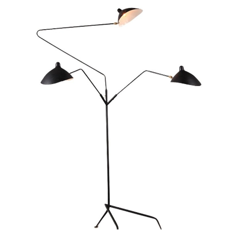Lampa podłogowa 3 punktowa Crane Czarna marki Step Into Design