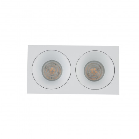 Lampa podtynkowa spot Prisma Duo 17x8,5cm biała TK Lighting