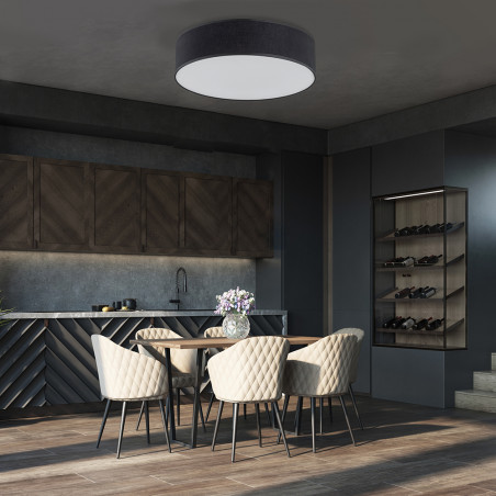 Plafon okrągły z abażurem Rondo 50cm czarny TK Lighting