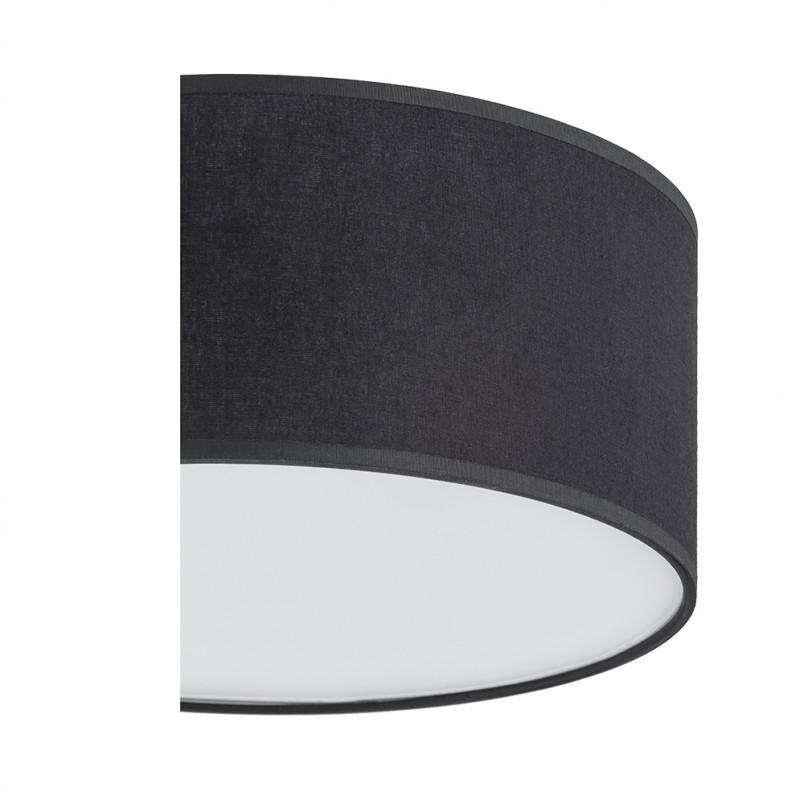 Plafon okrągły z abażurem Rondo 50cm czarny TK Lighting