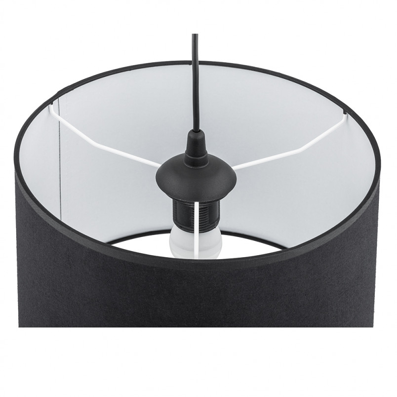 Lampa wisząca z abażurem Rondo 30cm czarna TK Lighting