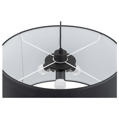Lampa wisząca z abażurem Rondo 50cm czarna TK Lighting