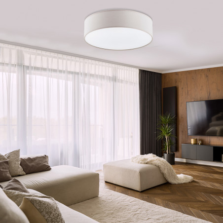 Plafon okrągły z abażurem Rondo 50cm cappucino TK Lighting