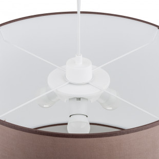 Lampa wisząca z abażurem Rondo 50cm cappucino TK Lighting
