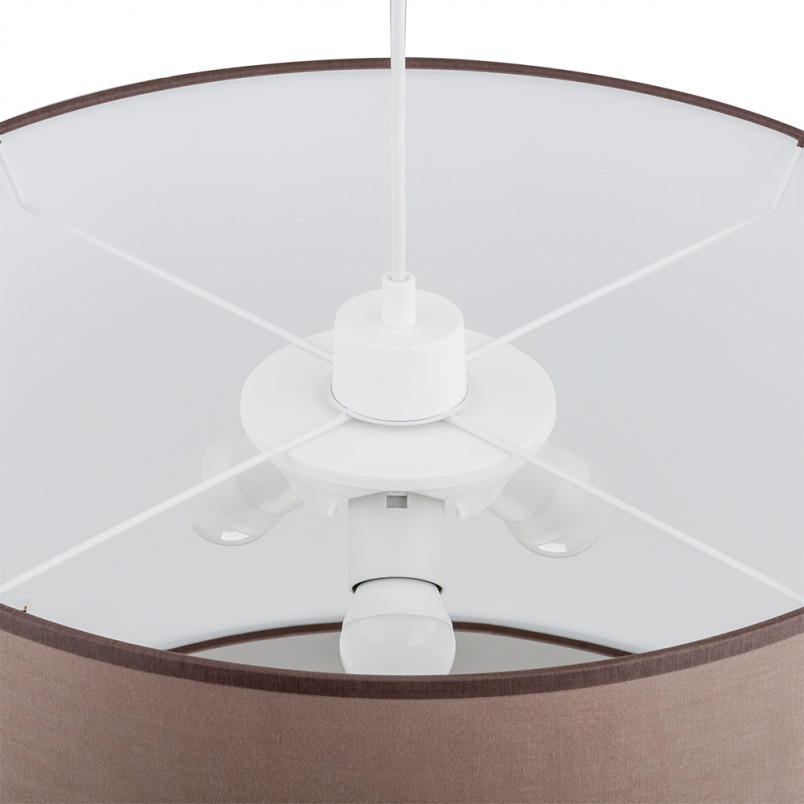 Lampa wisząca z abażurem Rondo 50cm cappucino TK Lighting