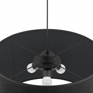 Lampa wisząca z abażurem Rondo 50cm czarna TK Lighting
