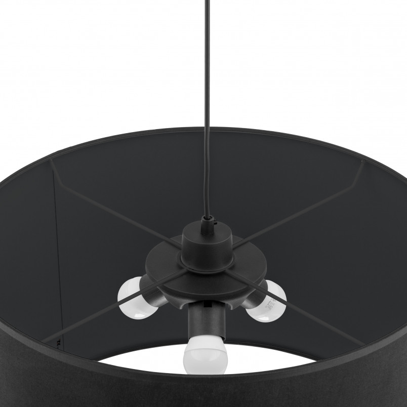 Lampa wisząca z abażurem Rondo 50cm czarna TK Lighting