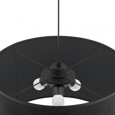 Lampa wisząca z abażurem Rondo 50cm czarna TK Lighting